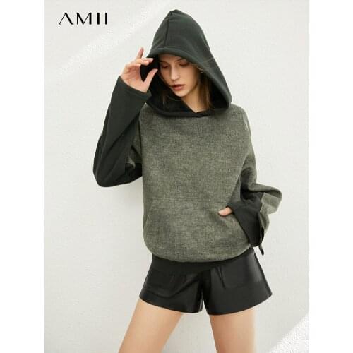 Женские толстовки утепленные Amii China At AliExpress