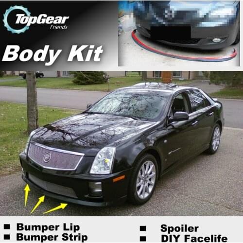 Bumper Lip Deflector Lips For Cadillac STS / STS-V / SLS 2005~2013 Front Spoiler Skirt For TG Friends Tuning / Body Kit / Strip