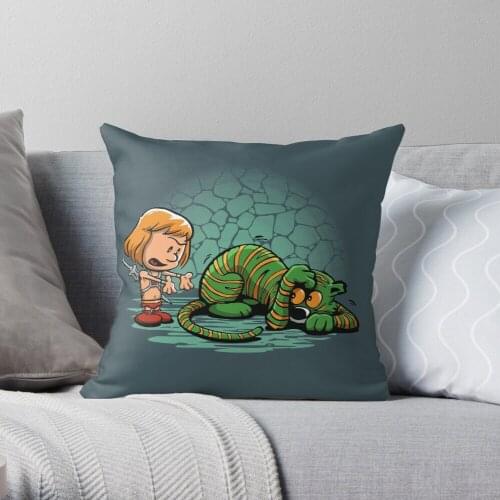 Afraid Of Your Own Shadow Throw Pillow Cushion Cover Polyester Throw Pillows Case On Sofa Home Living Room Car Seat Decor