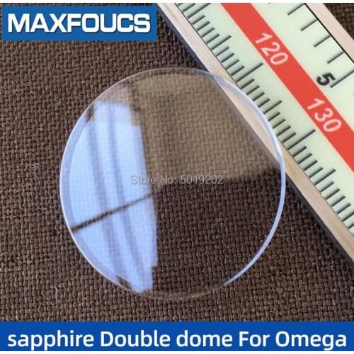 1 Pieces Sapphire Crystal glass Watch Fits For Omega Watch partl with Double dome The constellation series Hippocampal series