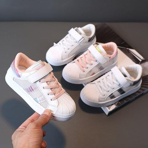 Kids Shoes Summer 2021 New Childrens Shoes Fashion Sports Boys Casual Shoes Non-slip Hot In Girls School Shoes Flats Breathable