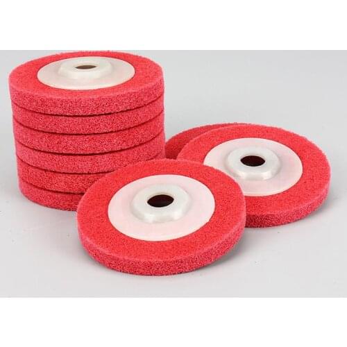 Metal polishing wheel 100*16mm7p 9p Non woven abrasive wheel Nylon Fiber polishing wheel Abrasive disc