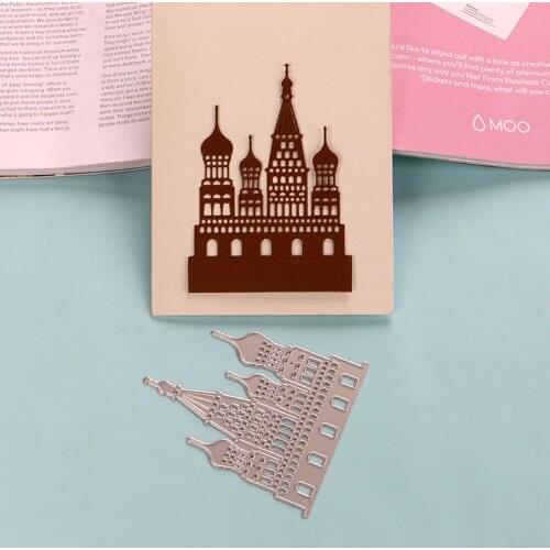 DUOFEN METAL CUTTING DIES buildings Christmas castles birthday for DIY papercraft projects Scrapbook Paper Album 2019 new