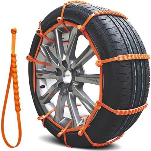 10pcs Nylon Snow Chain Winter Tyres Wheels Snow Car Wheel Belt Anti Slip Tyre Chain Anti-skid Autocross Outdoor Car Accessories
