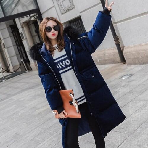 2019 Limited New Polyester No Full Korean Cotton-padded Clothes Long Fund Seta Lead Cotton Woman Thickening Loose Bread Serve