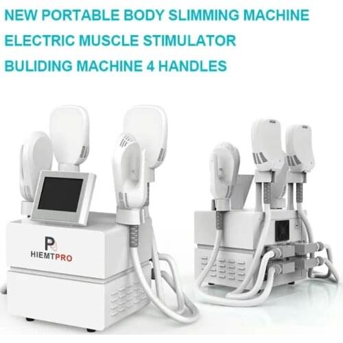 2021 latest new magnetic ems muscle stimulator popular smart abdominal 4 handles body fit massage machine