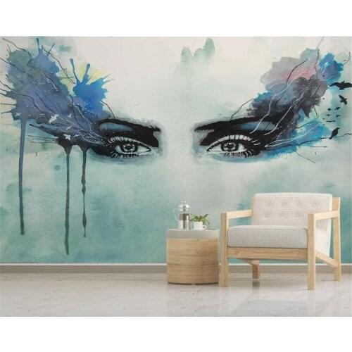 Beibehang Custom wallpaper mural Modern colorful Watercolor sexy beauty papel de parede background wall 3d wallpaper behang