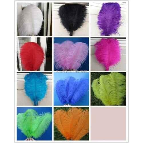 Wholesale 500pcs / A lot of beautiful ostrich feathers 14-16 inches / 35-40 cm multiple colors are available