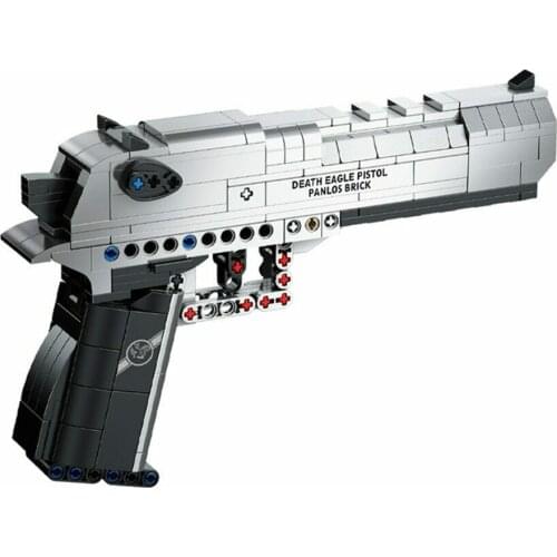 360Pcs 1:1 Desert Eagle Pistol Building Blocks Weapons Gun DIY Educational Toys Micro Bricks for Kids Adults