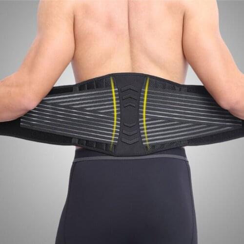 Bodybuilding pressure lifting squatting belt ventilation protection fixed spring support protection