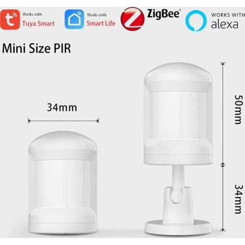 Tuya Smart ZigBee 3.0 Battery Alexa PIR Motion Sensor Detector 7M 150° Works with ZigBee BLE5.0 Bluetooth Mesh Gateway Hub