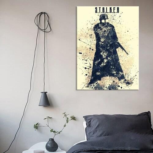 Stalker Figure Game Cotton Wall Art Canvas Painting Poster Prints Pictures For Living Room Decoration Home Oil Paintings Decor