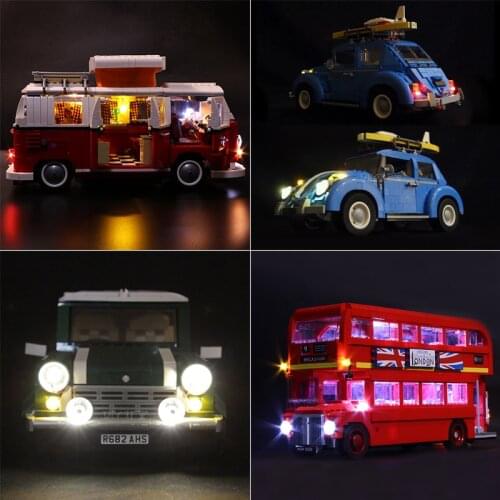 The Led Lights For 10220 Volkswagen T1 Camper Van City Creator Cars Building Blocks Toys
