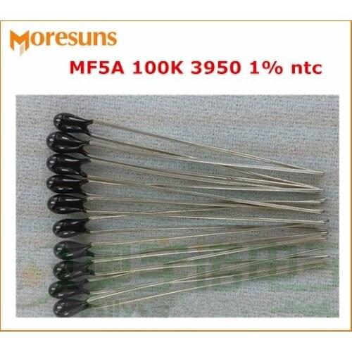 Fast Free ship 500pcs/lot NTC bead form thermistor(small black) MF5A 100K 3950 1% ntc thermistor