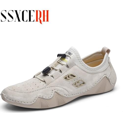 Handmade Italian Men Shoes Casual Lightweight Sneakers Men Slip on Loafers Luxury Brand Black Mens Driving Shoes Zapatos Hombre