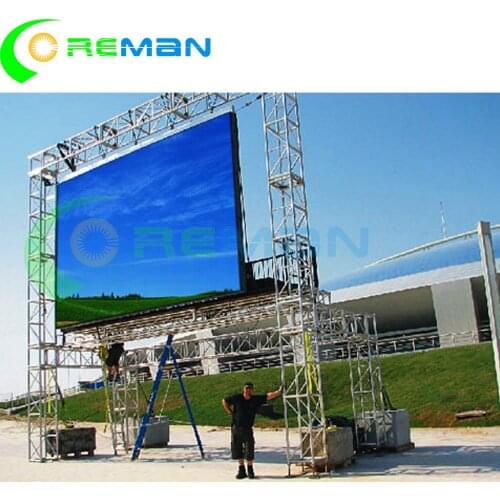 Full color outdoor die casting aluminum cabinet LED tv wall display P6