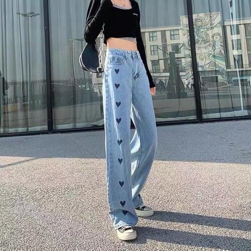High Waist Wide Leg Woman baggy Jeans Denim Clothing Light Blue Streetwear Vintage Quality 2021 Fashion Harajuku Straight Pants