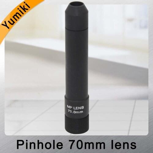 Yumiki HD 2.0Megapixel 70mm pinhole Lens, CCTV Camera Lens,M12 mount,Image Format 1", F1.6, Fixed Iris