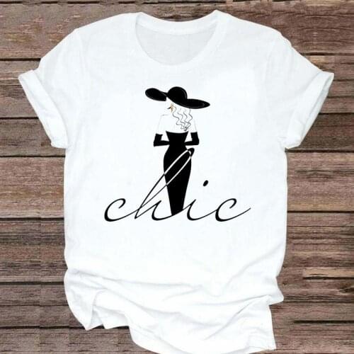 Women Fashion 2021 Trend New Style Printing Graphic Short Sleeve Kawaii Clothes Tshirt Top Lady Print T Female Tee T-Shirt