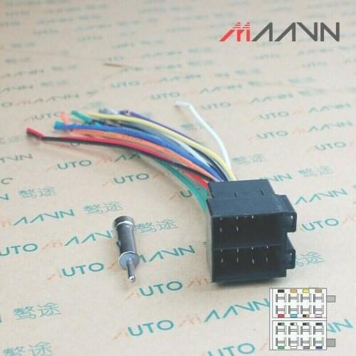 Car Stereo CD DVD Wiring Harness For VOLKSWAGEN FIAT with Antenna Adapter Cable