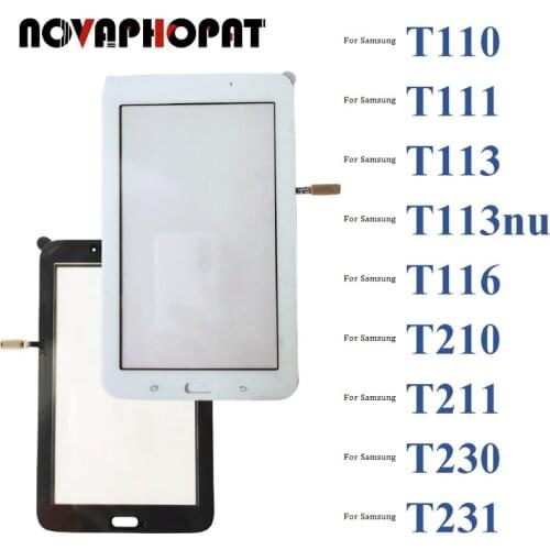 Black/White Sensor For Samsung Galaxy Tab 3 Lite T111 T110 T116 T113 T210 T211 T230 T231 Touch Screen Digitizer Panel 10pcs/lot