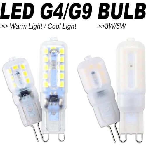 10PCS Corn Bulb 3W 5W LED Bulb G9 Candle Light Dimmable Ampoule G4 LED Lamp 220V Bombillas LED Light Energy Saving Home Lighting