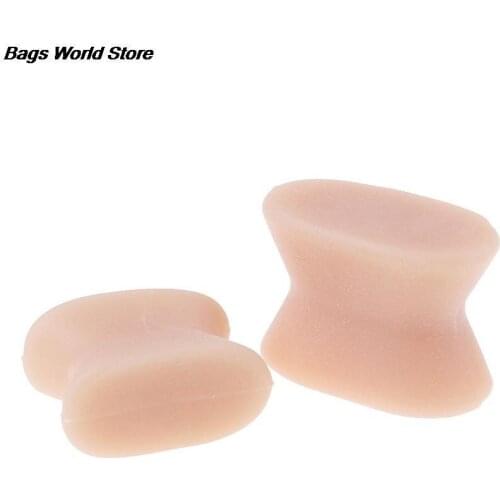 2pcs Silicone Gel Toe Separator Bone Orthotic Straightener Inserts for Bunion Corrective Hallux Valgus Thumb Overlapping Repair