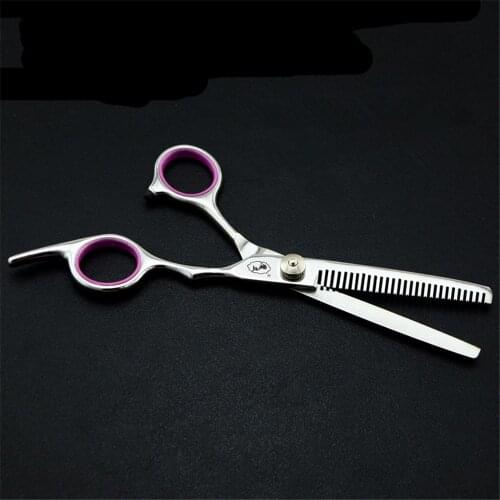 6'' 17cm Single Teeth Stainless Hair Salon Stylist Barber Thinning Scissors Shears