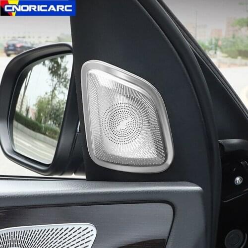 Car Styling Door Stereo Audio Speaker Cover Trim Decoration For Mercedes Benz GLE W167 GLS 2020 Interior Loudspeaker Accessories