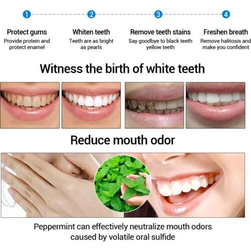 Teeth Whitening Essence Liquid Oral Hygiene Cleaning Remove Stain Brighten Tooth SANA889