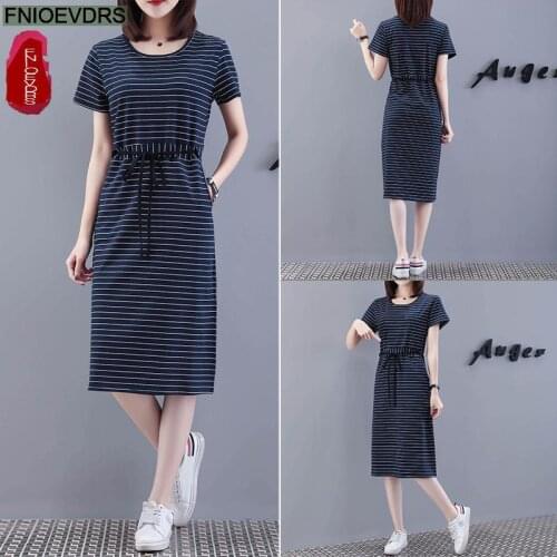 Летние платья в полоску FNIOEVDRS China At AliExpress