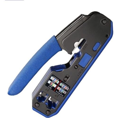 Tool Network Crimper Cable Stripping Plier Stripper for Rj45 Cat6 Cat5E Cat5 Rj11 Rj12 Connector