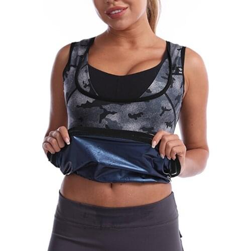 YAGIMI New Camouflage Sweat Sauna Vest Women Man Tank Top Lose Weight Body Shaper Slimming Waist Trainer Shapewear Fajas