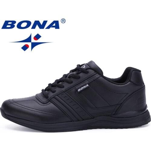 BONA Mens Tennis shoes Comfortable Lace Up Men Outdoor Sneakers Jogging Fitness Training Shoes Breathable Walking Shoes