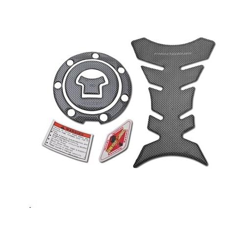 Honda For Motorcycles CB400 CBR250 CBR400carbon Fiber Oil Tank Cap Affixed With a Fishbone Sticker Warning Flowers