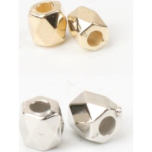 4x3.5mm 500pcs Gold CCB Cuboid Square Seed Spacer Beads For Jewelry Making DIY