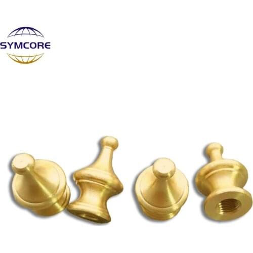 Pure Copper Brass M10 Inner Tooth Nut Crown Midea Fixed Screw Cover Table Lamp Candle Chandelier DIY Decoration Accessories