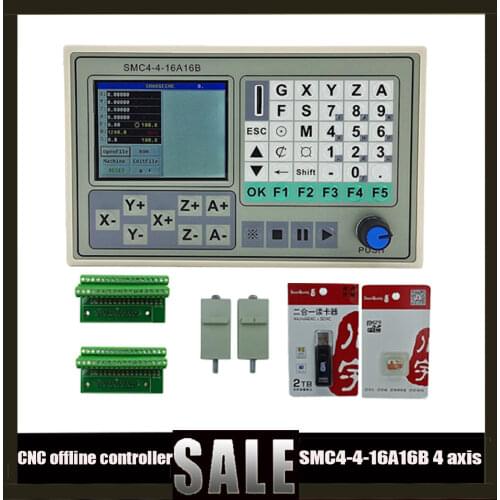 Controlador sin conexiónde 4 ejes CNC 50KHZ placa de ruptura tallado máquina grabada sistema de Control SMC4-4-16A16Bde tarjetas