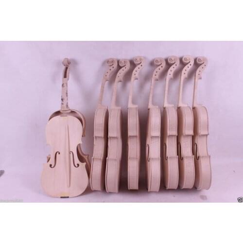 One 4/4 Violin unfinished Maple Spruce wood Unglue Violin Parts Violin Making