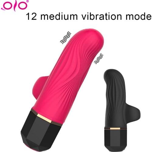 OLO G-spot Stimulator Lipstick Shape Finger Vibrator Sex Toys Nipple Clitoris Stimulator Dildo Vagina Massager for Adult Female