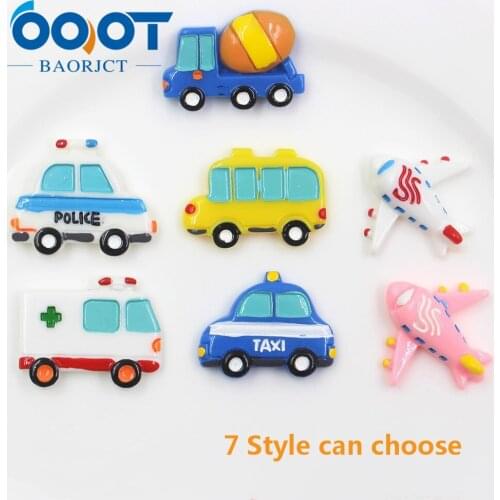 OOOT BAORJCT 20312-15,10pcs 22mm*28mm Cartoon car toy ornament,Trinkets ornaments Decorations,DIY handmade materials