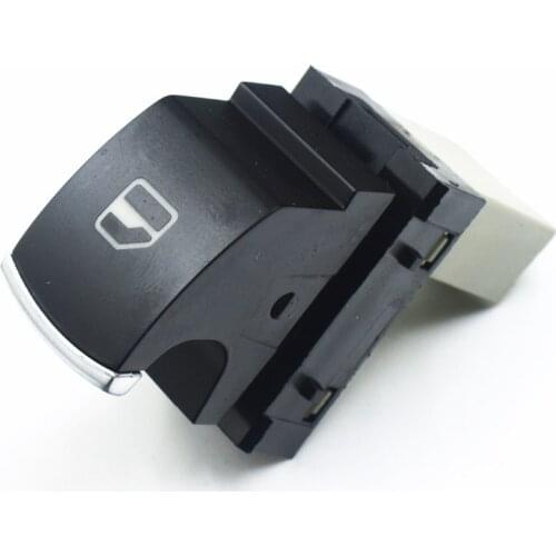 Passenger Side Door Chrome Single Window Switch For VW CC TIGUAN PASSAT B6 GOLF JETTA MK5 MK6 Eos OE: 5K0 959 855 / 5ND 959 855