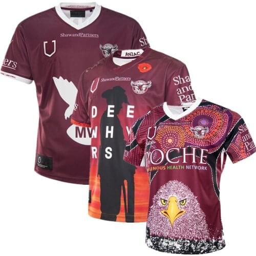 Rugby jersey 2021 MANLY SEA EAGLES home Indigenous ANZAC rugby jerseys Australia shirt