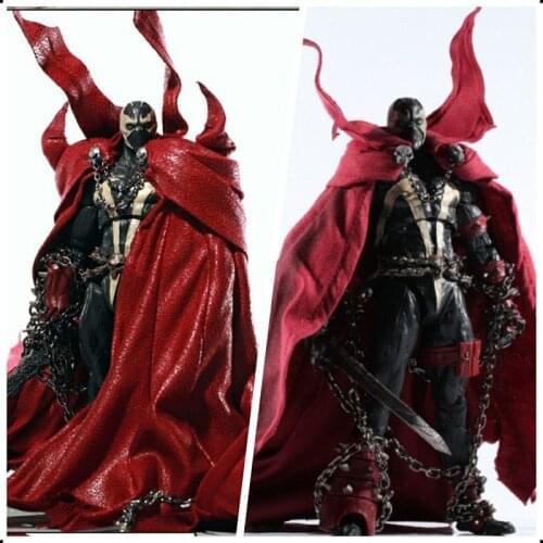 Special For Spawn Reggae Red Robe Accessory Luxury Cloak Cape With Chain DIY commando units Wrap Dolls Toy Model Parts No Figure