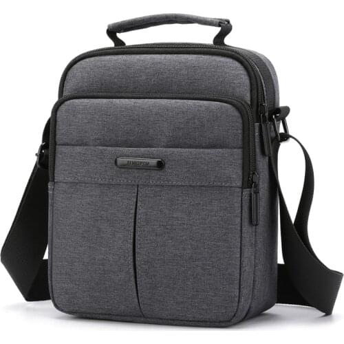Mens Nylon Bag 2021 Casual Crossbody Bag For Men Waterproof Small Carry Shoulder Bag Black Zipper Handbag Travel Sac A Main