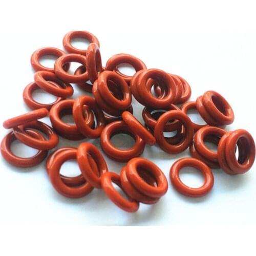 200pcs/lot Red Silicon Rubber O-rings Seals 2mm Thickness 5/6/7/8/9/10/11/12/13/14/15/16/17/18mm OD O Rings Seals Gasket Washer