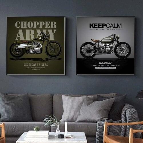 Vintage Poster Classic Motorcycle Canvas Painting Nordic Wall Art Print Quote Picture For Living Room On The Wall Home Decor