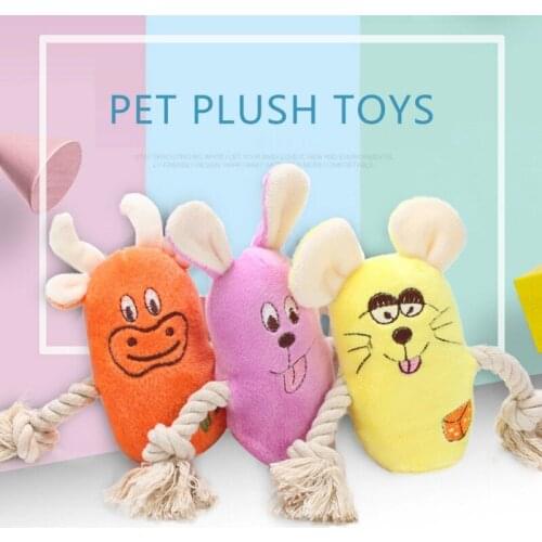 Funny Animals Dog Toys Stuffed Cotton Pet Toy Cute Plush Puzzle For Dogs Cat Chew Bite Resistant Toy For Pet Supplies