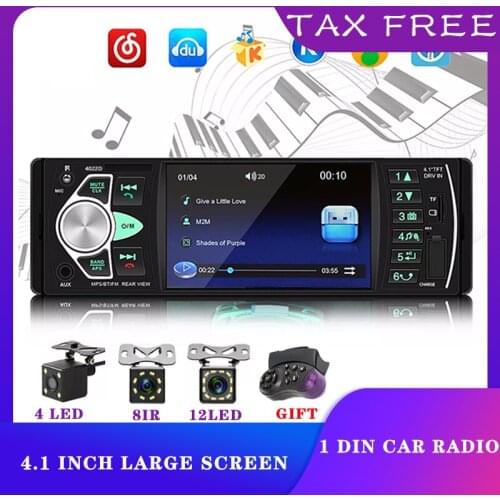 1 Din 4.1inch Android Car Radio GPS Bluetooth Audio Stereo WIFI USB FM Auto Autoradio For VW Nissan Hyundai toyota CR-V KIA