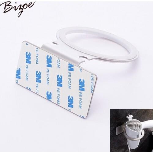 1 pcs Stainless Steel Storage Holder Organizer Accessories Barthroom Hair Dryer Fixed On Wall Hair Dryer Storage Rack